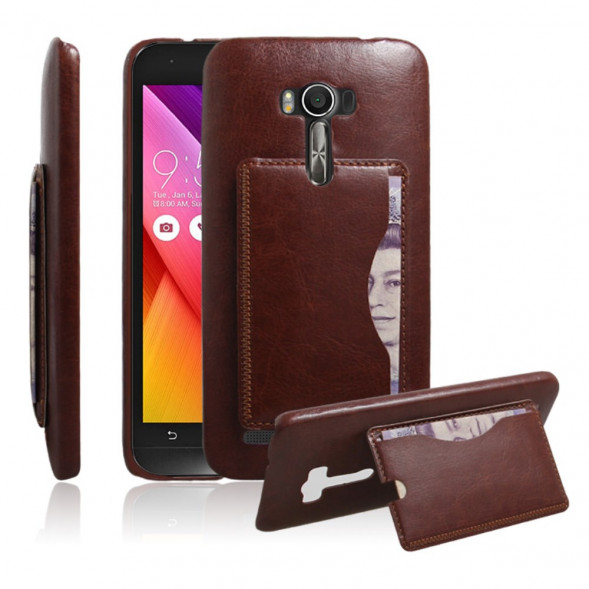 Чехол с подставкой для Asus Zenfone 2 Laser ZE500KL (Коричневый)