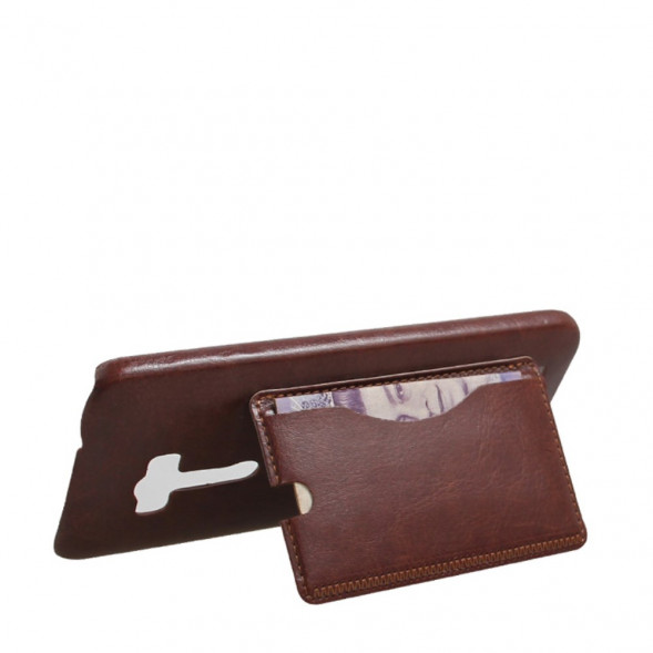 Чехол с подставкой для Asus Zenfone 2 Laser ZE500KL (Коричневый)