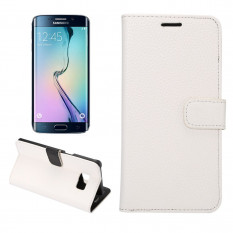 Чехол книжка с визитницей для Samsung Galaxy S6 EDGE+ G928 (Белый)
