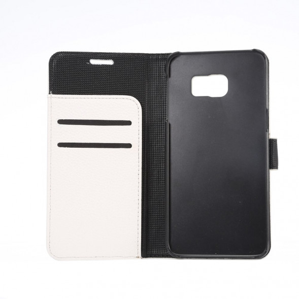 Чехол книжка с визитницей для Samsung Galaxy S6 EDGE+ G928 (Белый)