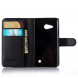 Чехол книжка с визитницей для Microsoft Lumia 550 (Черный)