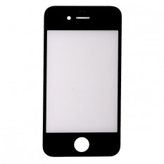 Стекло для Apple iPhone 4S (Черное)