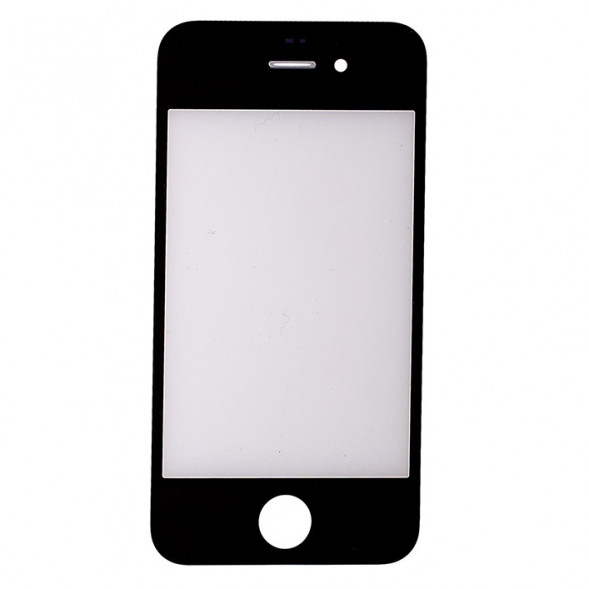 Стекло для Apple iPhone 4S (Черное)