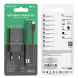 Набор адаптер, зарядное устройство Borofone BA52A + кабель Micro (5V, 2.1A), (чёрный) 1 метр