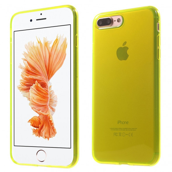 Силиконовый TPU чехол накладка для iPhone 7 Plus (Желтый)