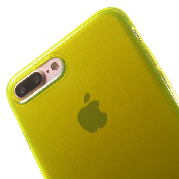 Силиконовый TPU чехол накладка для iPhone 7 Plus (Желтый)