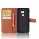 Чехол книжка с визитницей для HTC One X10 (коричневый)