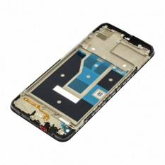 Рамка дисплея для Realme C21, C11 (2021), Narzo 50i средняя часть корпуса (Черная)