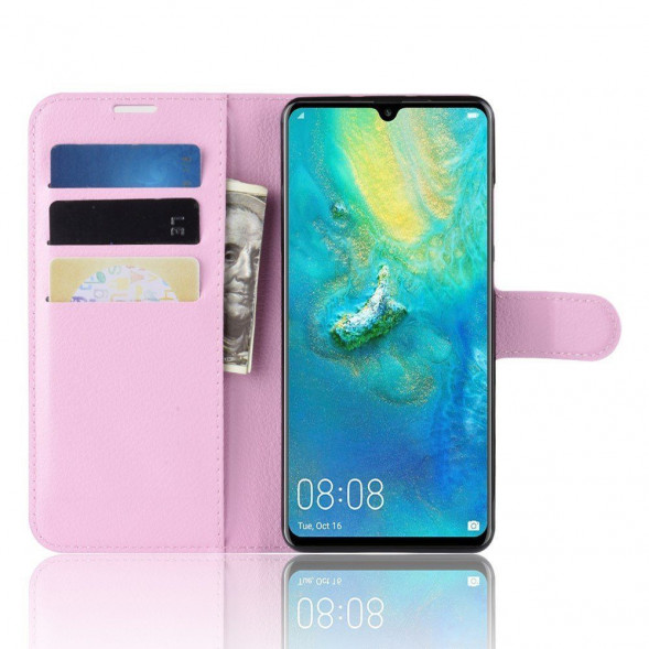 Чехол книжка для Huawei P30 Pro (розовый)