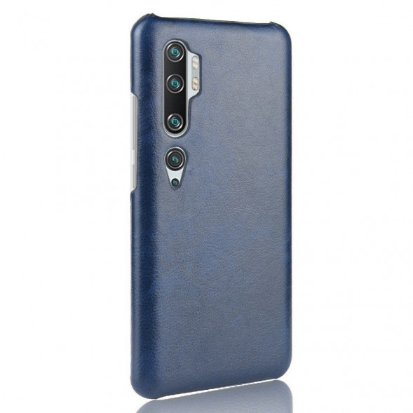 Кожаная накладка для Xiaomi Mi Note 10, Mi Note 10 Pro, Mi CC9 Pro (синий)