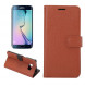 Чехол книжка с визитницей для Samsung Galaxy S6 EDGE+ G928 (Коричневый)