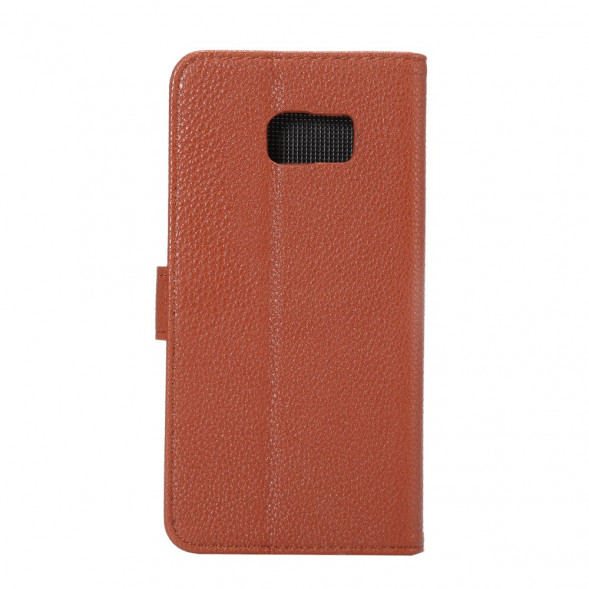 Чехол книжка с визитницей для Samsung Galaxy S6 EDGE+ G928 (Коричневый)