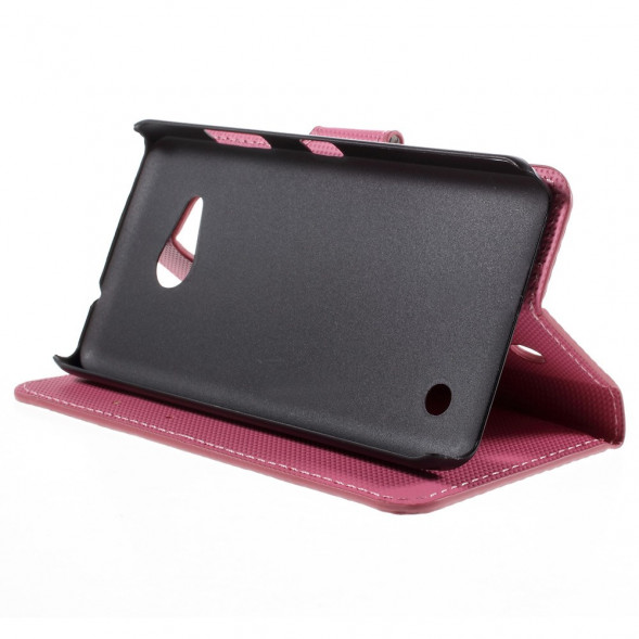 Чехол книжка с рисунком для Microsoft Lumia 550 (Бабочки)