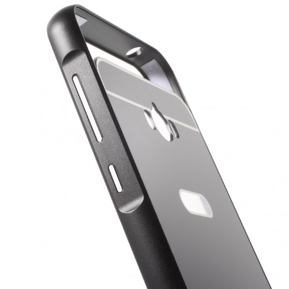 Алюминиевый бампер чехол для Asus Zenfone Max (ZC550KL) (Черный)