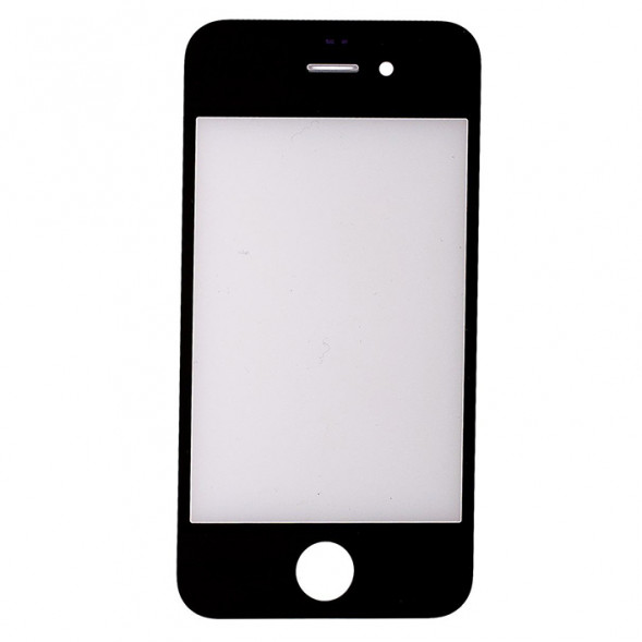 Стекло для iPhone 4 (Черное)