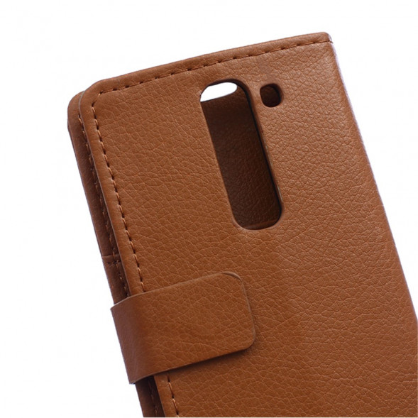 Чехол книжка с визитницей для LG Magna H502F H500F (Коричневый)