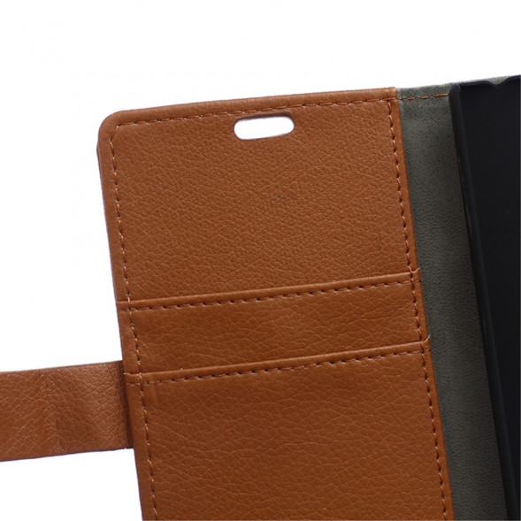 Чехол книжка с визитницей для LG Magna H502F H500F (Коричневый)