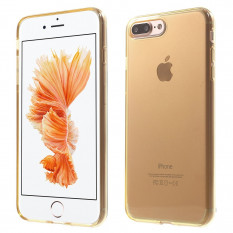 Силиконовый TPU чехол накладка для iPhone 7 Plus (Золотой)