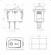 KCD1-101-C3-W/2P on-off Переключатель клавишный (рокерный)