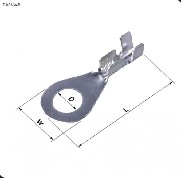 DJ431-3A-B Наконечник кольцевой (10 штук)
