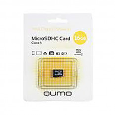 Карта памяти MicroSD 16GB Qumo Class 4 без адаптера