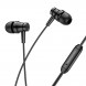 Проводные наушники Borofone BM67 Talent универсальные с микрофоном, 3.5мм, кабель 1.2м (Черные)
