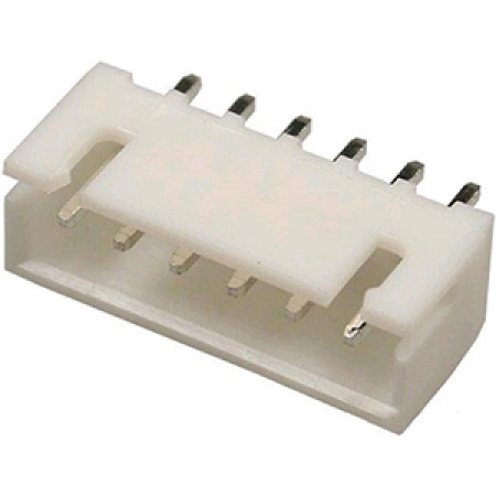 WF-6 pin 2.54mm Разъем питания низковольтный (белый)