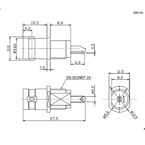 BNCI-BJ Разъем гнездо (jack) BNC