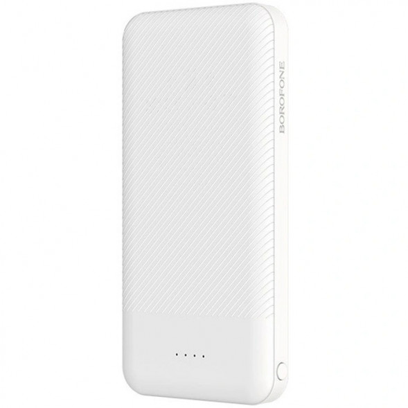 Внешний аккумулятор Powerbank Borofone BT27 10000 мАч type-c/micro-usb (белый)