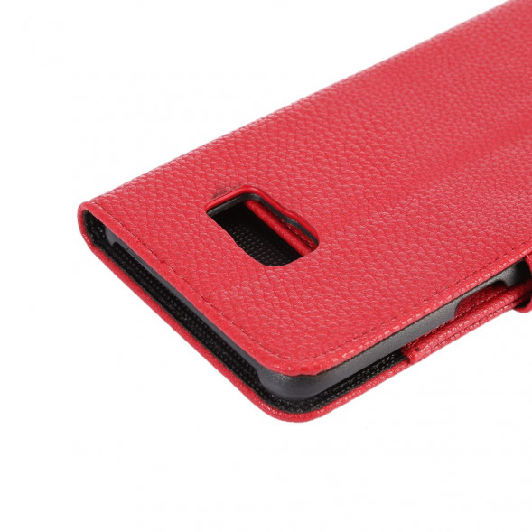 Чехол книжка с визитницей для Samsung Galaxy S6 EDGE+ G928 (Красный)