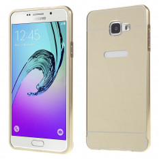 Алюминиевый чехол бампер для Samsung Galaxy A7 SM-A710F (2016 г.) (Золотистое)