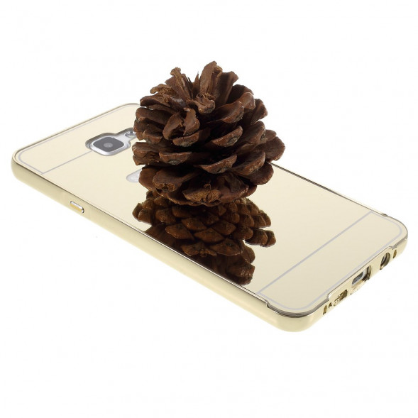 Алюминиевый чехол бампер для Samsung Galaxy A7 SM-A710F (2016 г.) (Золотистое)