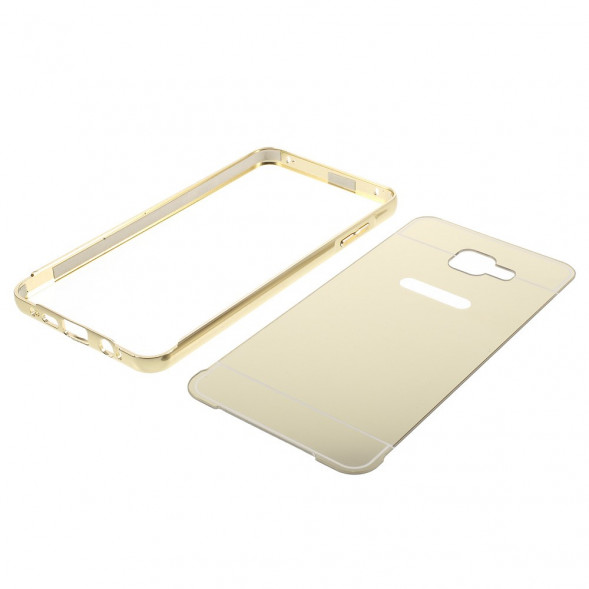 Алюминиевый чехол бампер для Samsung Galaxy A7 SM-A710F (2016 г.) (Золотистое)