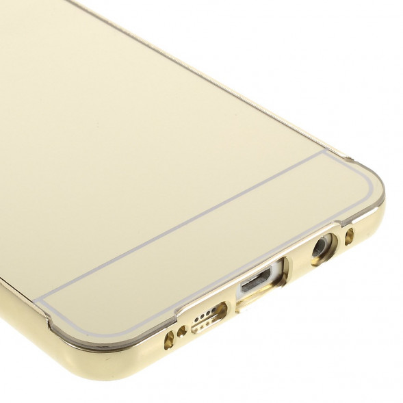 Алюминиевый чехол бампер для Samsung Galaxy A7 SM-A710F (2016 г.) (Золотистое)