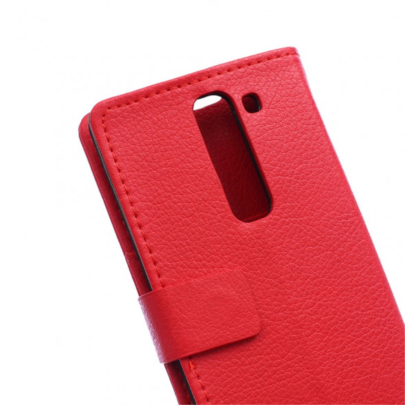 Чехол книжка с визитницей для LG Magna H502F H500F (Красный)