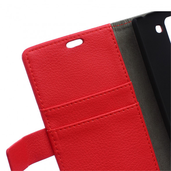 Чехол книжка с визитницей для LG Magna H502F H500F (Красный)