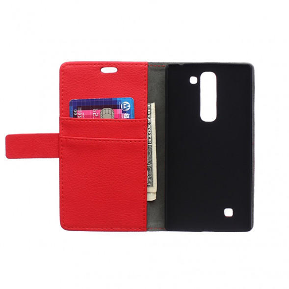 Чехол книжка с визитницей для LG Magna H502F H500F (Красный)