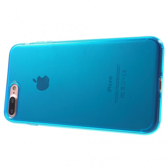 Силиконовый TPU чехол накладка для iPhone 7 Plus (Синий)