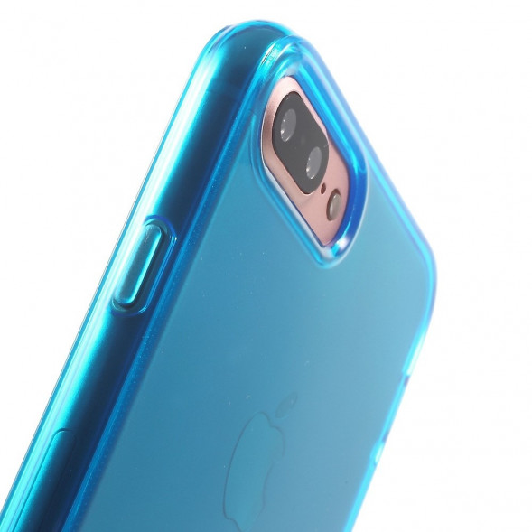 Силиконовый TPU чехол накладка для iPhone 7 Plus (Синий)