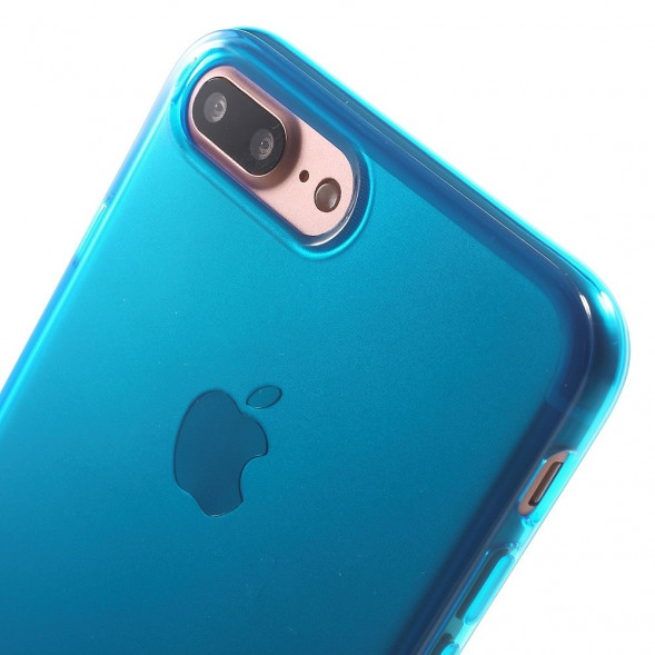 Силиконовый TPU чехол накладка для iPhone 7 Plus (Синий)