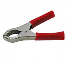 8-0039 red Зажим Крокодил с изолятором 35А 74мм (красный)