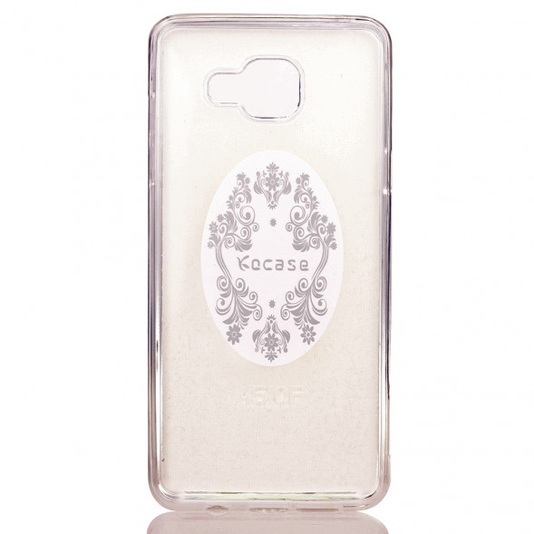 Силиконовый чехол с блесками для Samsung Galaxy A5 SM-A510F (серебро)