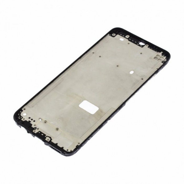 Рамка дисплея для Realme C25, C25S средняя часть корпуса (Черная)