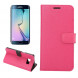 Чехол книжка с визитницей для Samsung Galaxy S6 EDGE+ G928 (Малиновый)