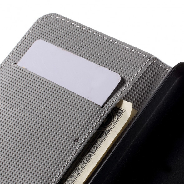 Чехол книжка с рисунком для Microsoft Lumia 550 (Зебра)