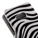 Чехол книжка с рисунком для Microsoft Lumia 550 (Зебра)