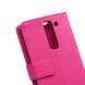 Чехол книжка с визитницей для LG Magna H502F H500F (Малиновый)