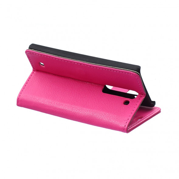 Чехол книжка с визитницей для LG Magna H502F H500F (Малиновый)