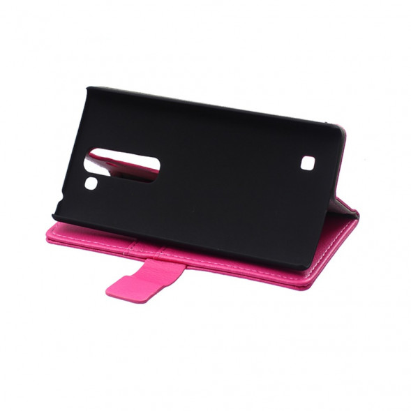 Чехол книжка с визитницей для LG Magna H502F H500F (Малиновый)