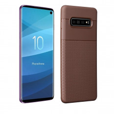 TPU Чехол накладка для Samsung Galaxy S10 (коричневый)